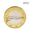 34 PCS Novelty Sex Coins 6 Euro Coins Gold Plated Full Set Play Position Coins Collection Specie Magpie