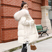 Winter 2018 new Korean urban leisure fashion elegant pure color real fur collar down jacket down coats down filled