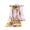 Peony flower sunscreen shawl scarf silk scarf Decorative scarves holiday gifts