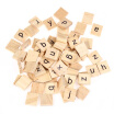 100pcs Azulejos De Scrabble De Madera Letras Minúsculas Junta Juguete