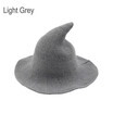 Witch Hat Diversified Along The Sheep Wool Cap Knitting Fisherman Hat Female Fashion Witch Pointed Basin Bucket for Halloween