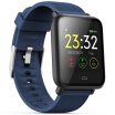 Reloj Elegante De Los Deportes Impermeables De La Pantalla Colorida Q9 Para Android  IOS Con Funciones De La Presión Arterial Del Monitor Del Ritmo Ca