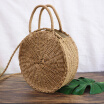 Handmade Round Beach Summer Vintage Crossbody Bags Girls Circle Rattan Small Bohemian Shoulder Weave Bag