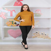 2018 autumn&winter sweater womens new wild short section half-high collar wind knit fashion tide bottoming shirt