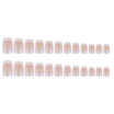 24Pcs Fake Fingernail Tips French Art Full Cover False Finger Nail Tips Set for DIY Manicure