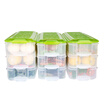 Rice on the refrigerator storage box transparent fresh-keeping sealed box egg fruit food storage box rectangular 3 layer 1 cover set MS016