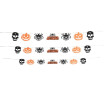 Happy Halloween Non-Woven Hanging Banner Pumpkin Skull Element Garland 7 Fabrics 35m String Halloween Party Decor Props