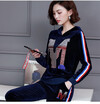 Casual two-piece autumnwinter fattening plus-size sport suit for women with fleece thickening&golden fleece