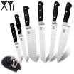 XYj Sharp Cuchillo De Acero Inoxidable Afilador De Cuchillos Multiusos 8 Rebanar Pan De Chef 7 Santoku 5 Utilidad 35 Cuchillo De Cocina De Frutas