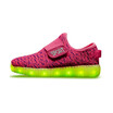 Children Shoes With Light Boys And Girls Casual LED Shoes Kids LED Light Up USB 7 Colors Kids air mesh Shoes 25-37