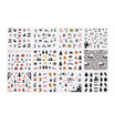 36sets Halloween Nail Decals Halloween Christmas Stickers Set Nail Art DIY Stickers