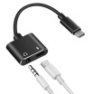 Tipo USB - C A 35 Mm Y Adaptador De Cable De Conector De Audio Para Auriculares 2 En 1