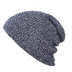 Gorro De Punto Para Hombre Invierno Suave Cálido Casual Acrílico Slouchy Sombrero Gorro De Punto