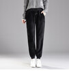 2018 autumnwinter golden fleece sport pants thickened&plush harem trouserstrousers show thin casual long trousers