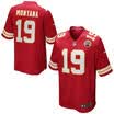 Camiseta de fútbol para hombre Jersey de Kansas City Chiefs Joe Montana Red Juego de jugador retirado