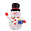 12m Inflatable Waving Hand Snowman for Christmas Cute Inflatable Xmas Decoration 39ft Christmas Decor