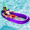 PVC Verano Piscina Flotador Inflable Berenjena Colchón Anillo De Natación Isla Círculo Fiesta De Agua Fresca Para Niños Y Adultos Juguete De Agua