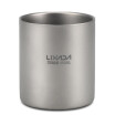 Lixada 450ml Titanium Double Wall Insulated Water Cup Inicio Outdoor Camping Camping Picnic Tea Cup Coffee Coffee