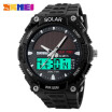 SKMEI Fashion Solar Power Dual Time Sports Military Watch Reloj De Pulsera Impermeable Para Hombres Y Mujeres