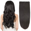 BHF Hair Clip In Hair Extensions Remy Hair Straight Weave 6piecelot 70g 1B 14"16"18"