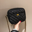 Qiao Bani 2019 Nueva Moda De Estilo Europeo Y Americano Bolso De Cadena Rombal Simple Línea De Bordado Salvaje Bolso De Marea Diagonal De Un Solo Homb