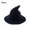 Witch Hat Diversified Along The Sheep Wool Cap Knitting Fisherman Hat Female Fashion Witch Pointed Basin Bucket for Halloween
