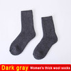 1 Pair Women Thicken Thermal Wool Cashmere Warm Casual Socks Winter Crew Socks