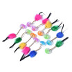 10 Unids  Lote Mascota Plástico Squeaky Toys-Rolling Ball Con Pluma Para Gatos Mascotas Pequeñas Aves Hámster