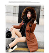 The 2018 new down cotton-padded jacket looks thin&long with a thick coat with a large fur collar on both sides