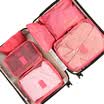 Fang grass waterproof travel travel storage luggage sorting bag clothing storage finishing package wash bag 6 piece set watermelon red