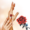 Removable Waterproof Temporary Tattoo Stickers Skull Rose Flower Totem Feather Body Arm Art Decoration