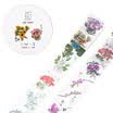 Kinbor handbook 4 rolls 15mm10m&paper tape color hand book sticker plant small floral DTB64146