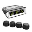 LACHI Automotive wireless monitor Smart Car TPMS Tyre Pressure Monitoring System Solar Power charging Digital Display Auto Security Alarm Systems color screen