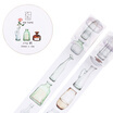 Kinbor handbook 4 rolls 15mm10m&paper tape color hand book sticker plant small floral DTB64146