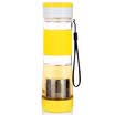 Green beads lvzhu 600ml portable anti-hot leak-proof travel movement filter plastic cups PC503 yellow