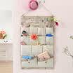 Overflowing years old retro nostalgia classic jute waterproof 13 grid hanging bag DKG5682