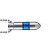 Fucheng static eliminator bright silver metal cylinder anti-static key deducting static rod static treasure DZ-776