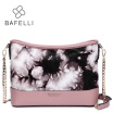 BAFELLI autumn&winter new arrival genuine horse fur shoulder bag vintage Ink painting bucket bolsa feminina black women bag