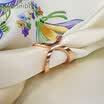 Gemstone Butterfly Customized Scarf Buckle X Double Ring Scarf Buckle Three Colors Optional Gold