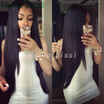 Lace Front Human Hair Wigs For Black Women Peruvian Hair Straight Wigs With Baby Hair Pre Plucked Swiss Lace Wig