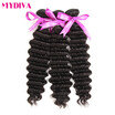 Brazilian Deep Wave Brazilian 3 Bundles Human Hair Weave Non Remy Hair Human Hair Bundles 1B Natural Black