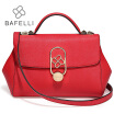 BAFELLI autumn&winter the new split leather shoulder handbag pillow versatile bolsos mujer red black women messenger bags