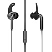 QCY QM04 Dynamic Headphone Stereo In-Ear Wired Headphone Mobile Headset with Microphone&Wire Control Mobile Phone General Black