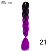 Silky Strands 24 100g Ombre Synthetic Braiding Hair Extensions For Crochet Braids Kanekalon Jumbo Braids Two Tone Ombre Color 1p