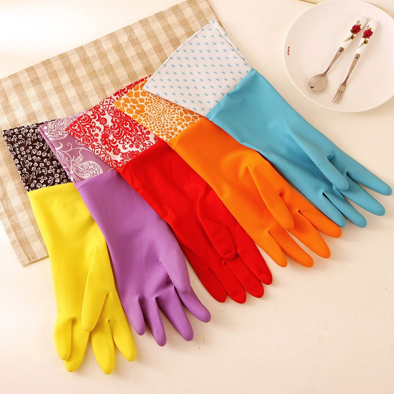 Ou Runzhe gloves household clean hand care smart&durable 5 color 5 suit