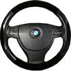 WRC car steering wheel cover fine cashmere leather carbon fiber square sleeve winter general 38 cm medium black