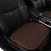 MUBO MUBO car seat linen small square pad front row single seat cushion four seasons universal seat cushion slip-free tied office seat cushion brown