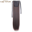 22" Silky Straight 15 Colors Synthetic Hair Ribbon Drawstring Ponytail Pieces Extension