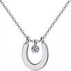 YISHIZHIAI Horseshoe Pendant U-shaped Simple Necklace 4458