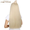22 inch55cm Long Straight Women Clip in Hair Extensions Black Brown High Tempreture Synthetic Hairpiece
